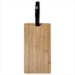 HH76137 Bamboo Cutting Board With Leatherette Strap And Custom Imprint
